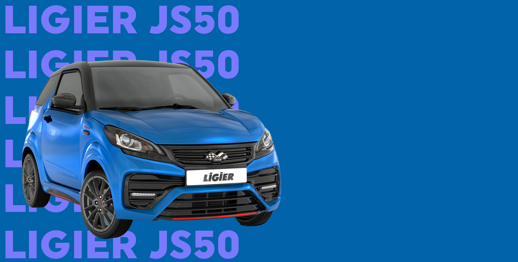 voiture sans permis ligier js50 bleu reef